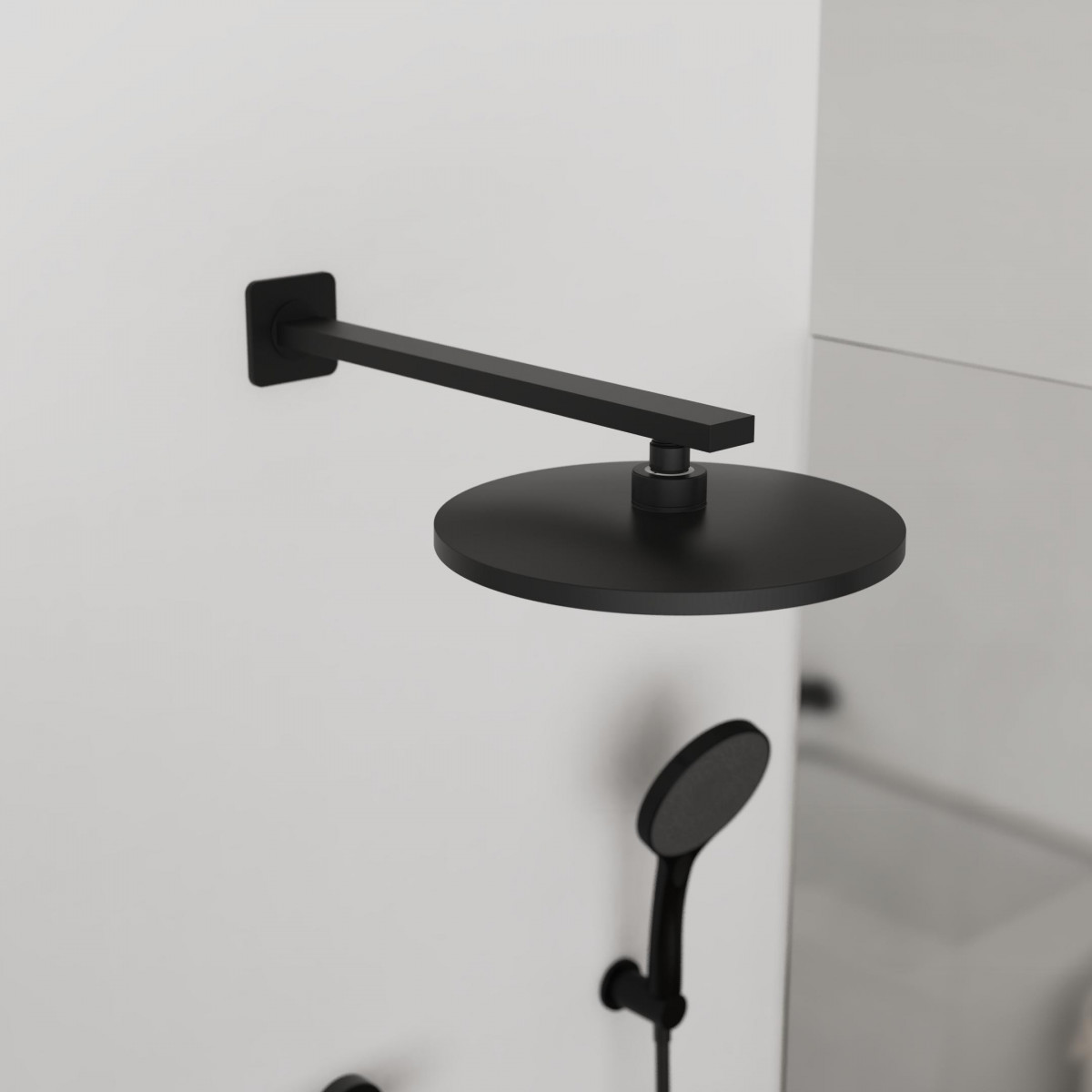 CAPRI Head Shower, matt black