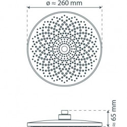 CAPRI Head Shower, matt black