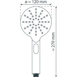 COMO Hand shower, chrome