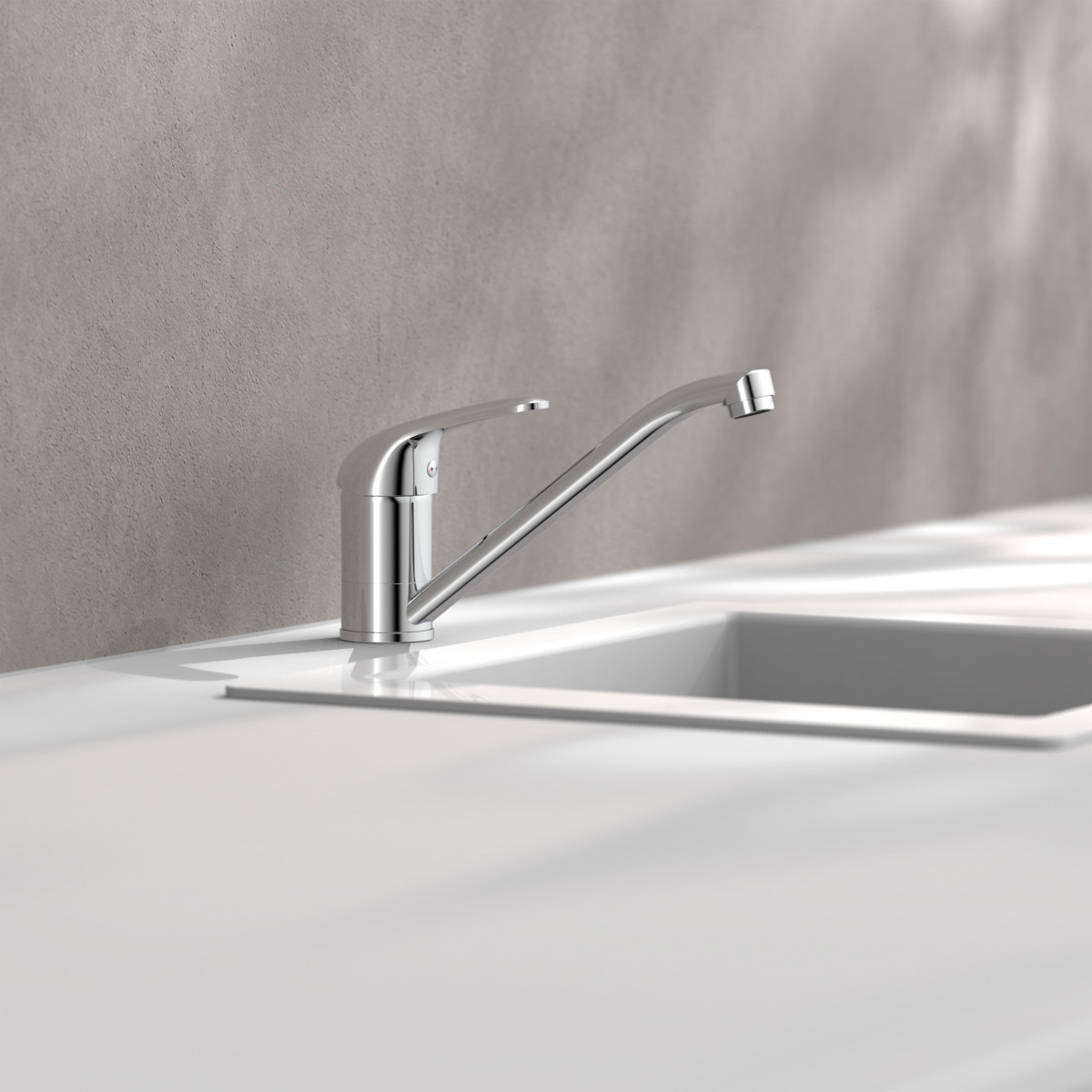 FALCON Sink mixer low pressure, chrome