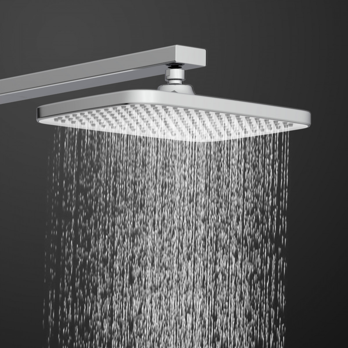 GRAN CANARIA Überkopf-Brauseset mit Thermostatarmatur, Chrom