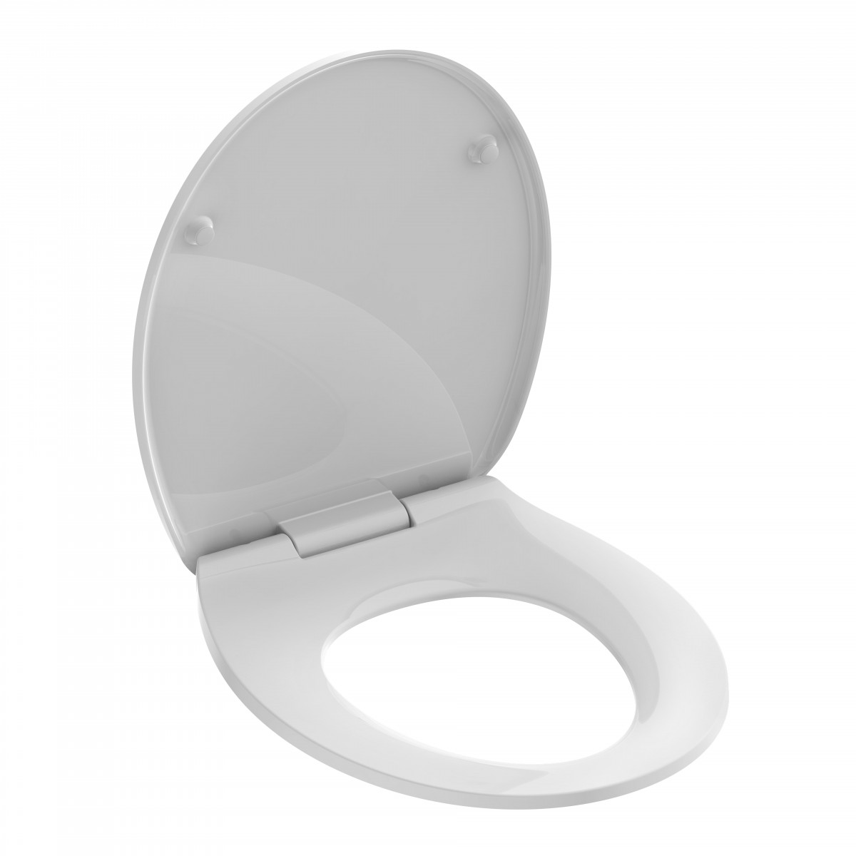 Duroplast WC-Sitz WHITE, flaches Design mit Absenkautomatik und Schnellverschluss