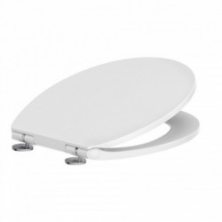 Abattant WC en Duroplast WHITE, design fin avec frein de chute et déclipsable