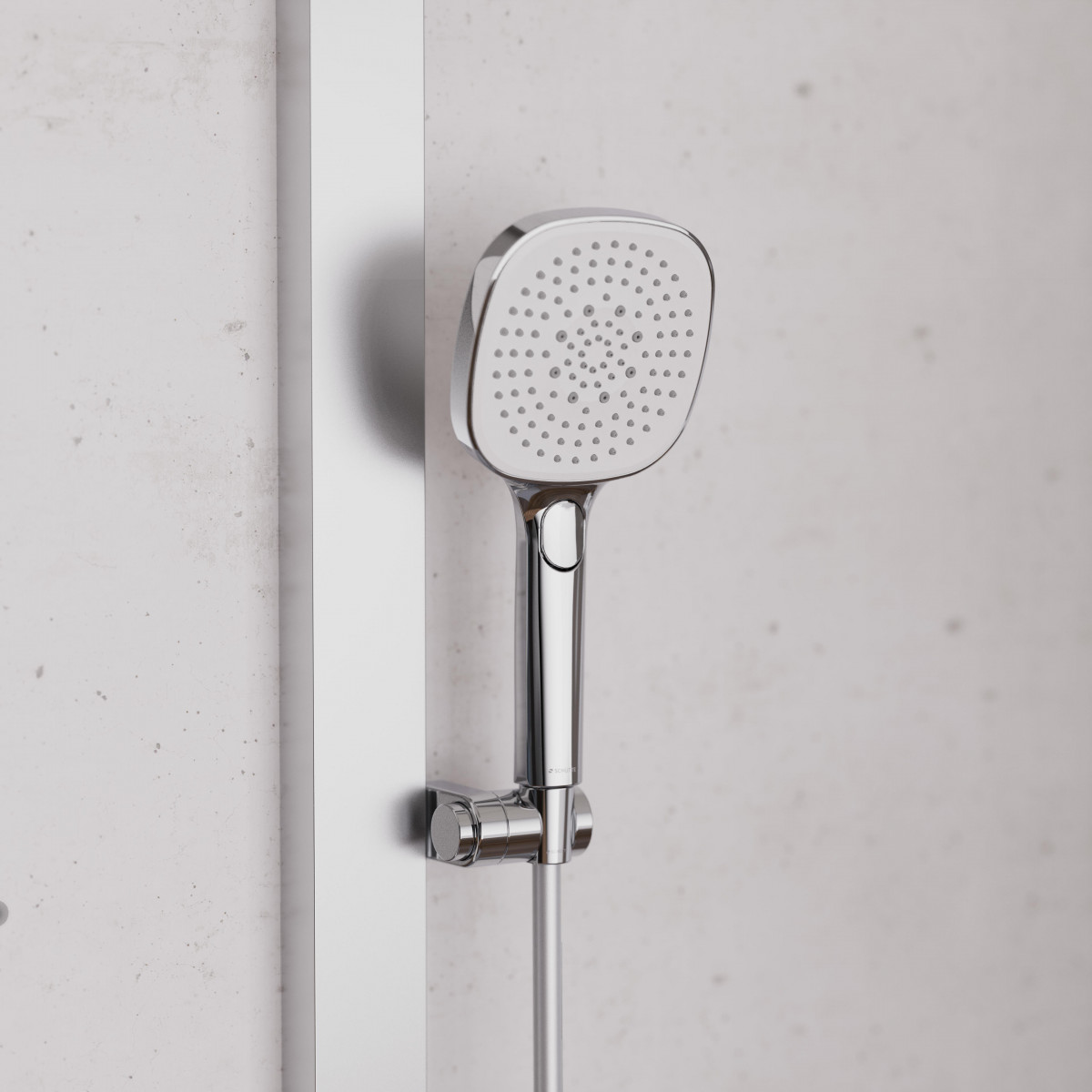 SCHÜTTE Überkopf-Brauseset LA PALMA, Chrom/Weiß