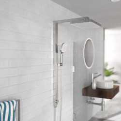 SCHÜTTE Überkopf-Brauseset LA PALMA, Chrom/Weiß