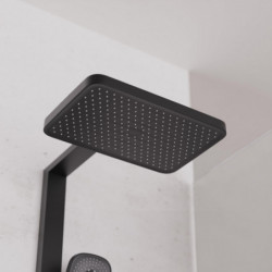 SCHÜTTE LA PALMA Set de douche à l'envers, noir mat