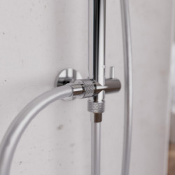 MADEIRA Overhead shower set, chrome/white