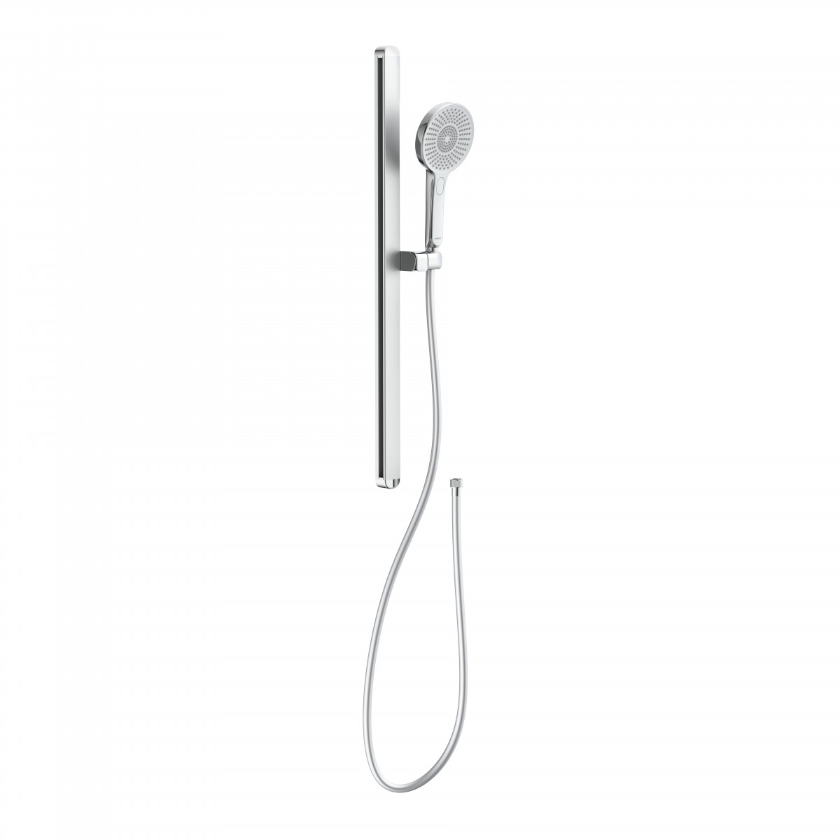 KARIBIK Shower rail set, chrome/ light grey
