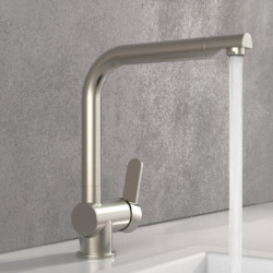 RIO Sink mixer, stainless steel look
