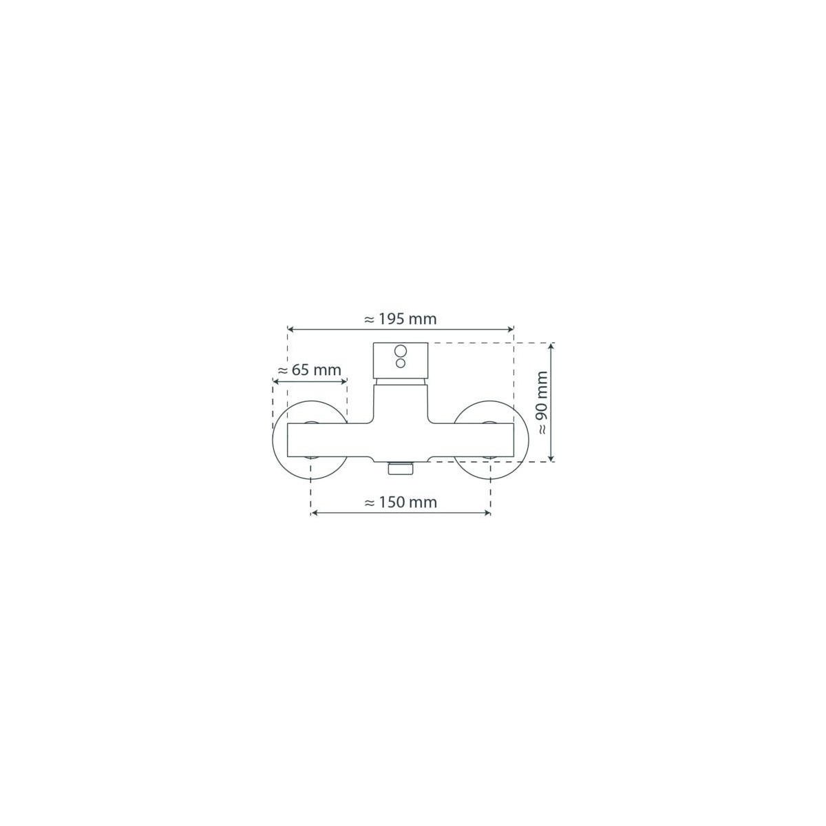 ATLANTA Mitigeur de douche, chrome