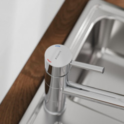 UNICORN Mitigeur cuisine basse pression, Chromé