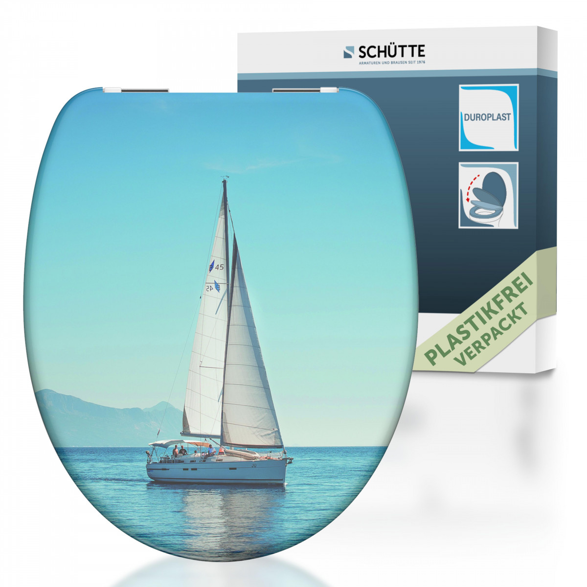 Abattant WC en Duroplast SAILING avec Frein de Chute