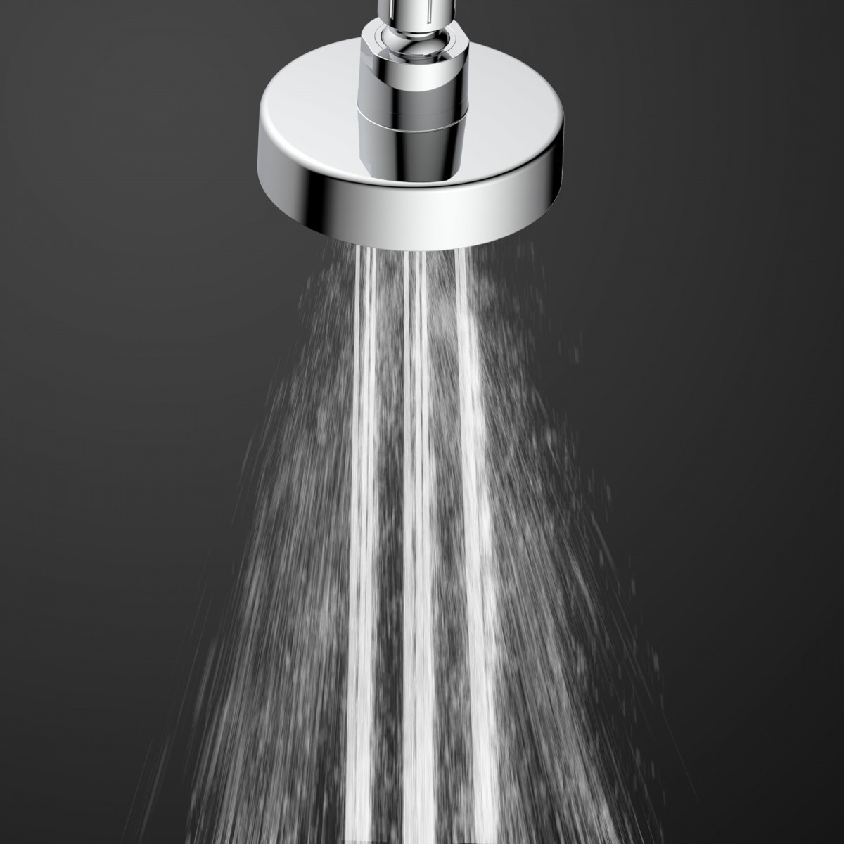 LEON Head shower, Chrome