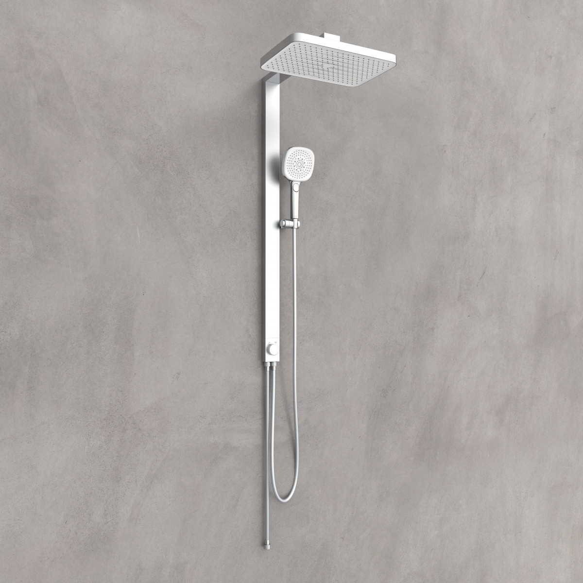SCHÜTTE Überkopf-Brauseset LA PALMA, Chrom/Weiß