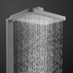 SCHÜTTE LA PALMA Overhead showerset, graphite matt