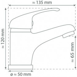 ATHOS Robinetterie de lavabo, chrome