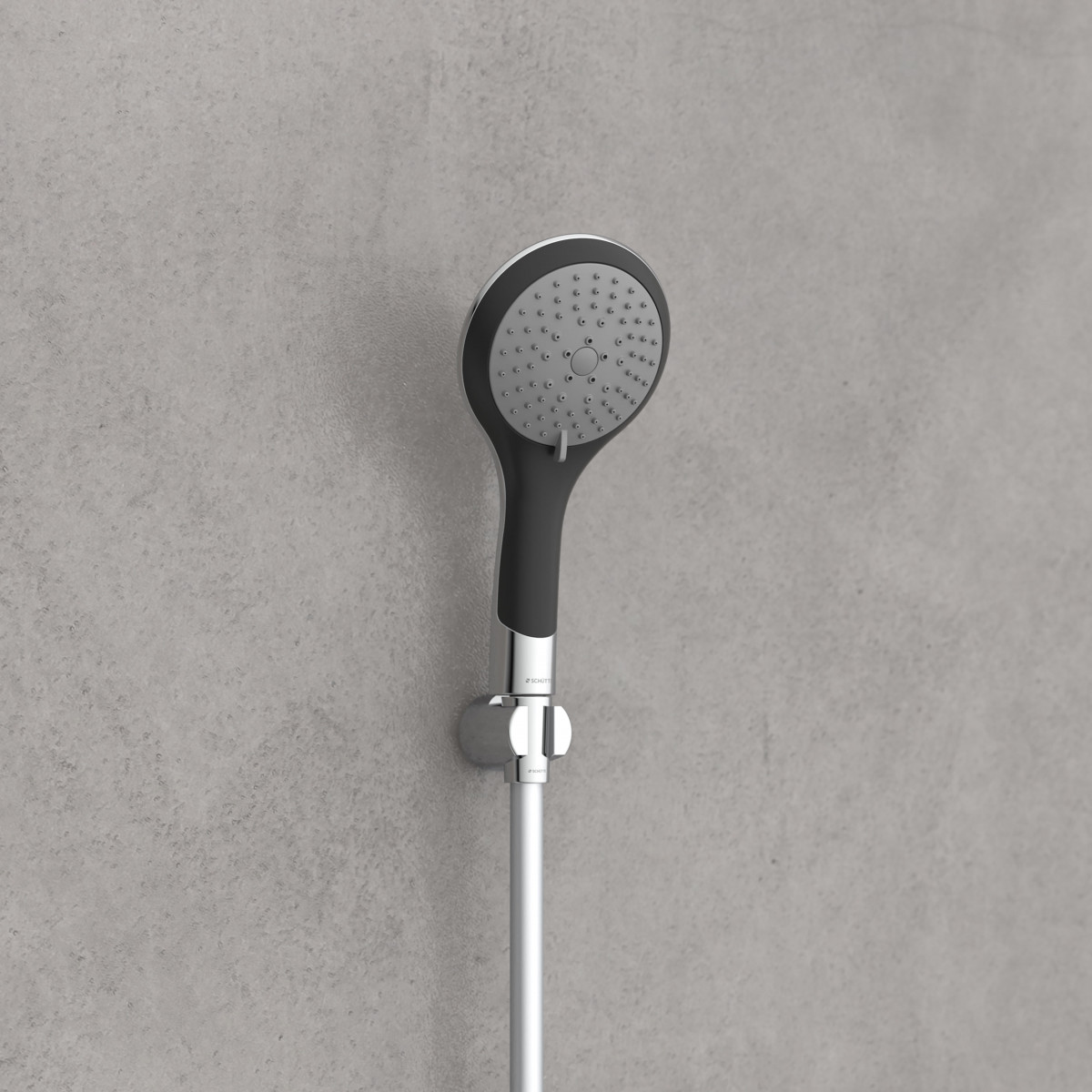 BROADWAY shower head, black/chrome