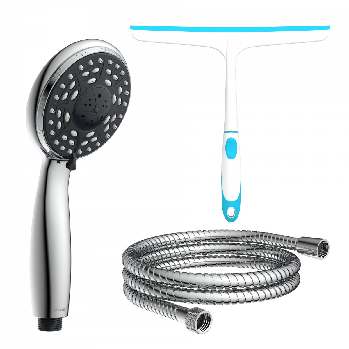 Handbrause-Set, Chrom, mit Abzieher