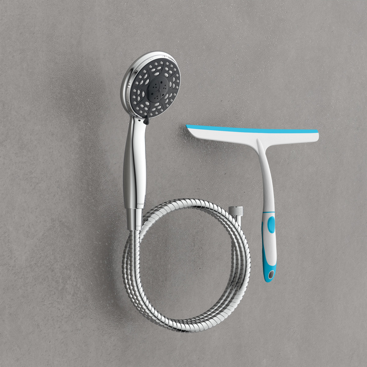 Handbrause-Set, Chrom, mit Abzieher