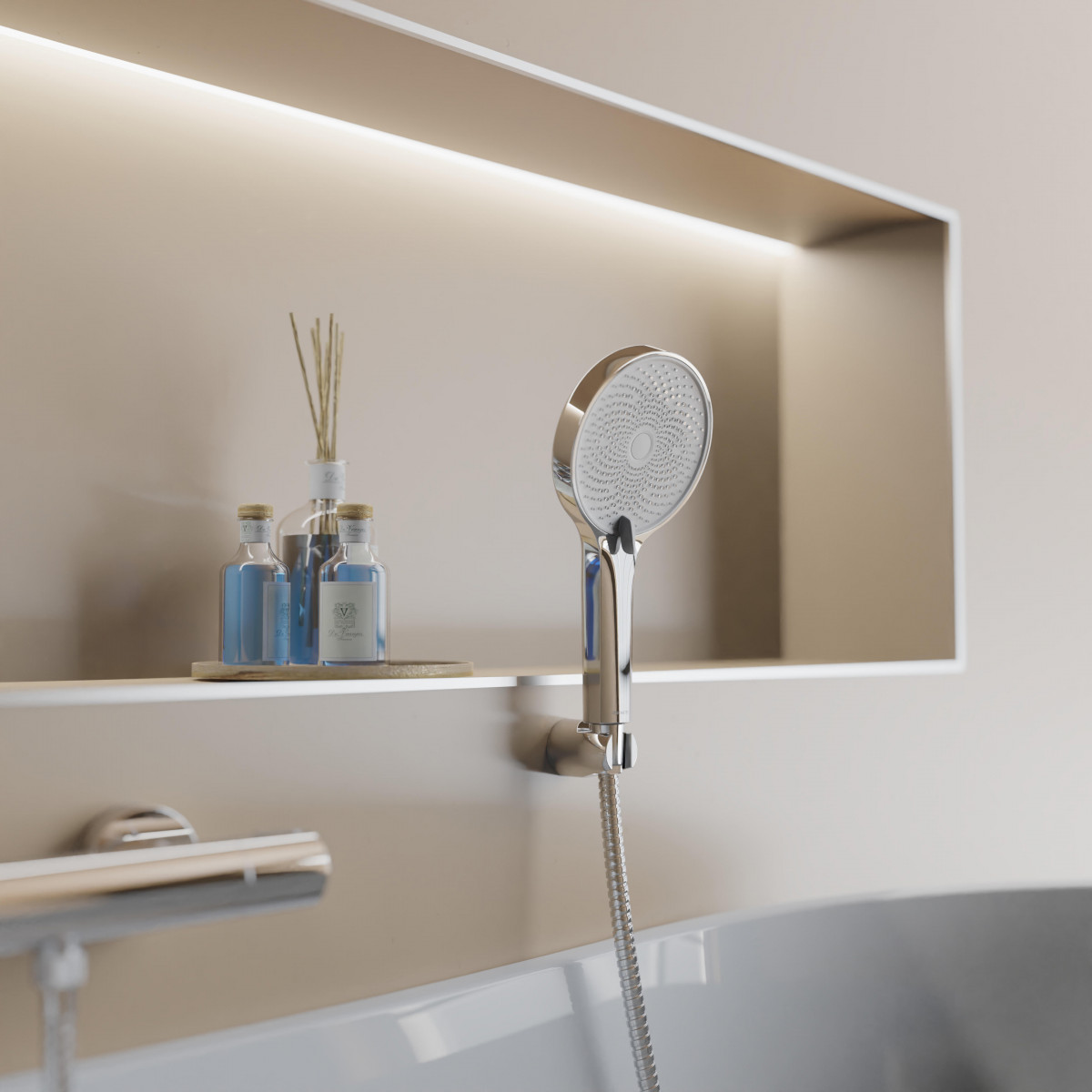 SAMOA RAIN Hand shower, chrome/ white