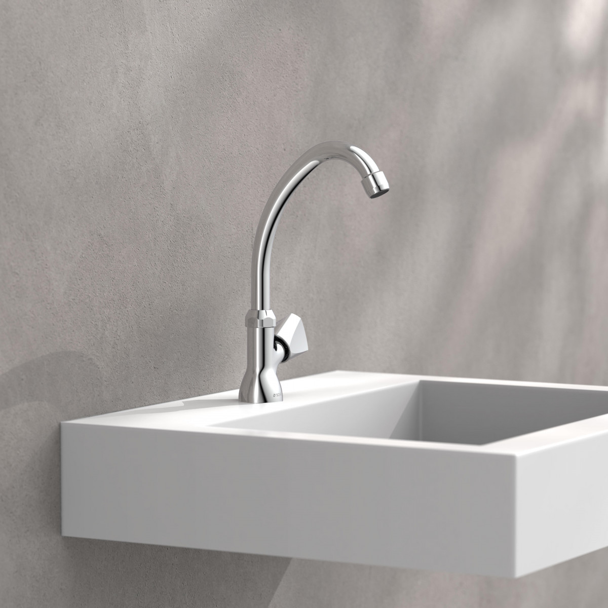 CARNEO Cold water swivel tap, chrome