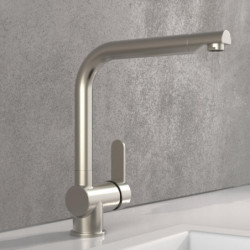 RIO Sink mixer, stainless steel look