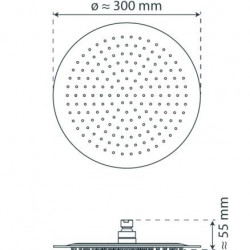 SUMATRA Kopfbrause, Chrom, 69242