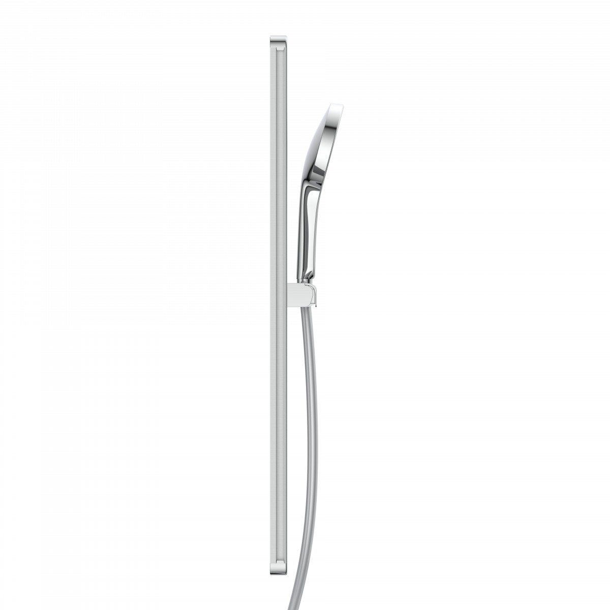 KARIBIK Shower rail set, chrome/ light grey