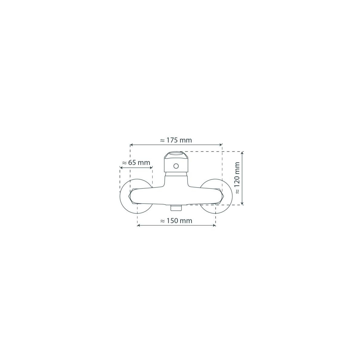 PORTO Shower mixer, chrome