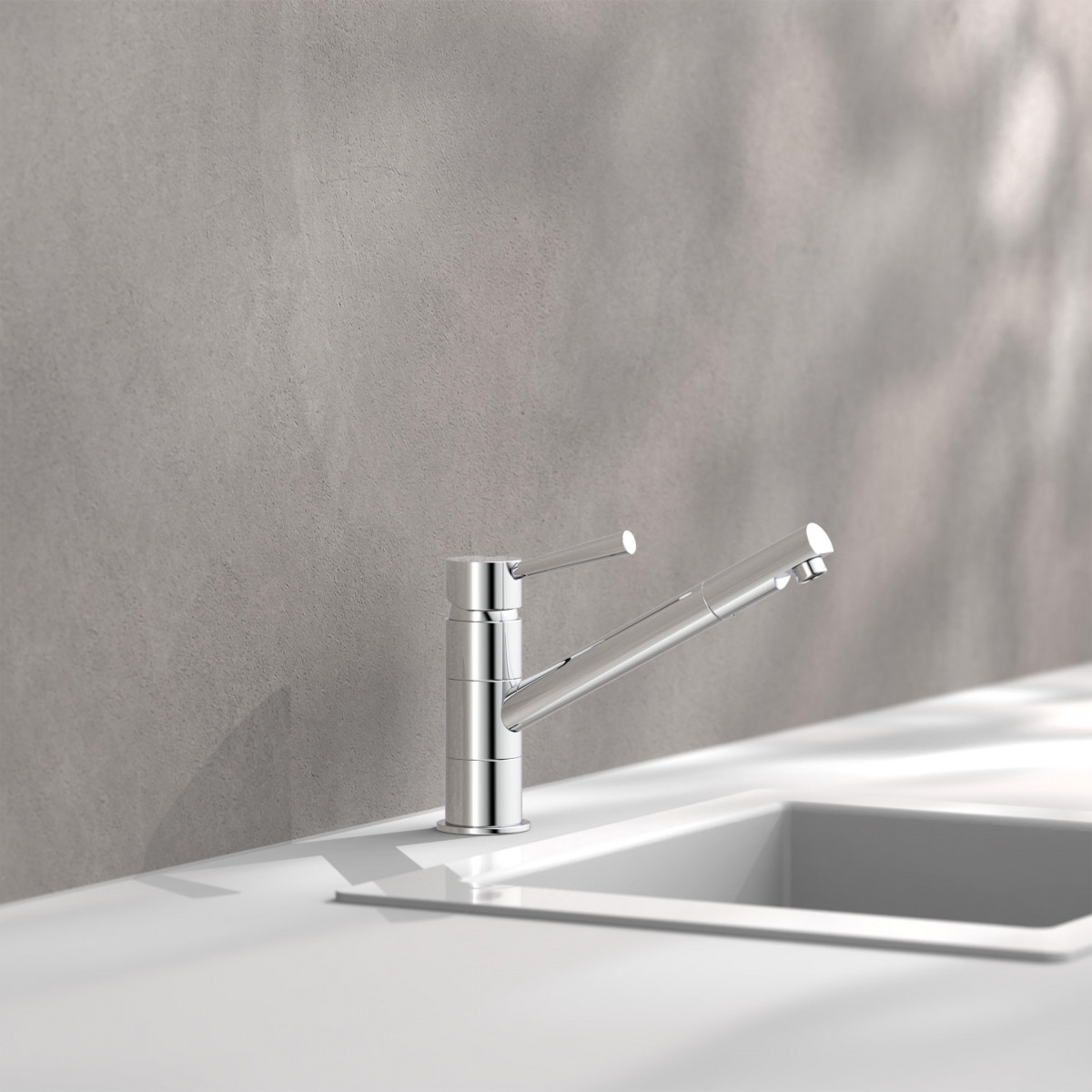 CORNWALL mengkraan keuken, chroom