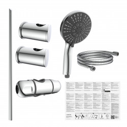 ADRIA Stangenbrauseset Chrom