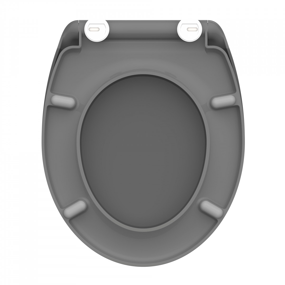 Abattant WC en Duroplast ANTHRAZIT avec Frein de Chute et Déclipsable