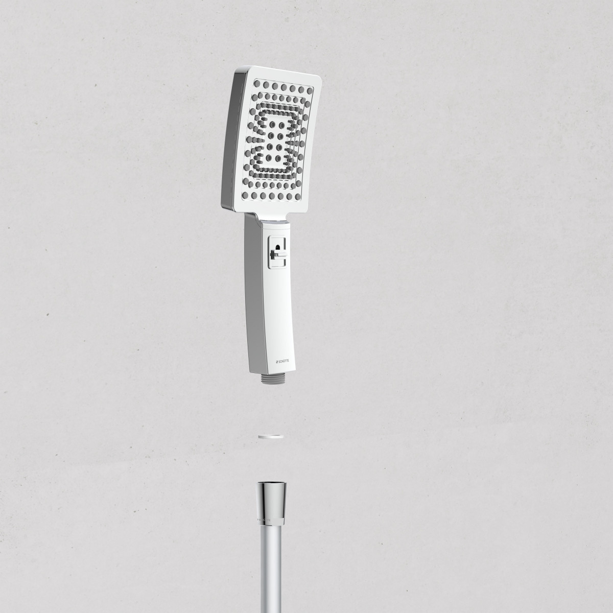 TRENTO Regendouche set met thermostatische kraan, Chroom