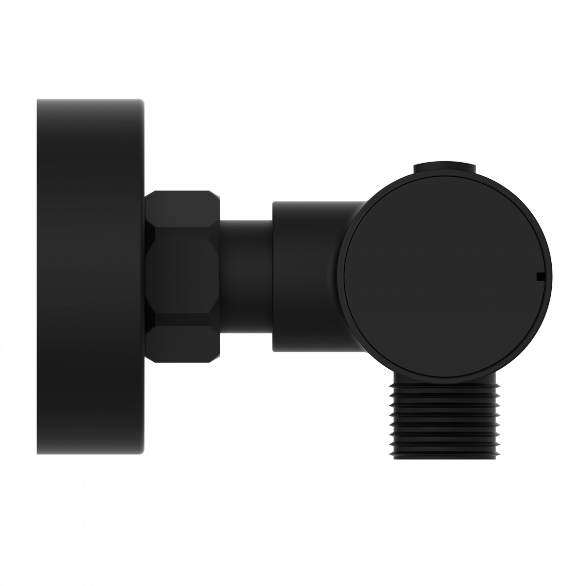 LOS ANGELES Thermostat Duscharmatur, Schwarz matt