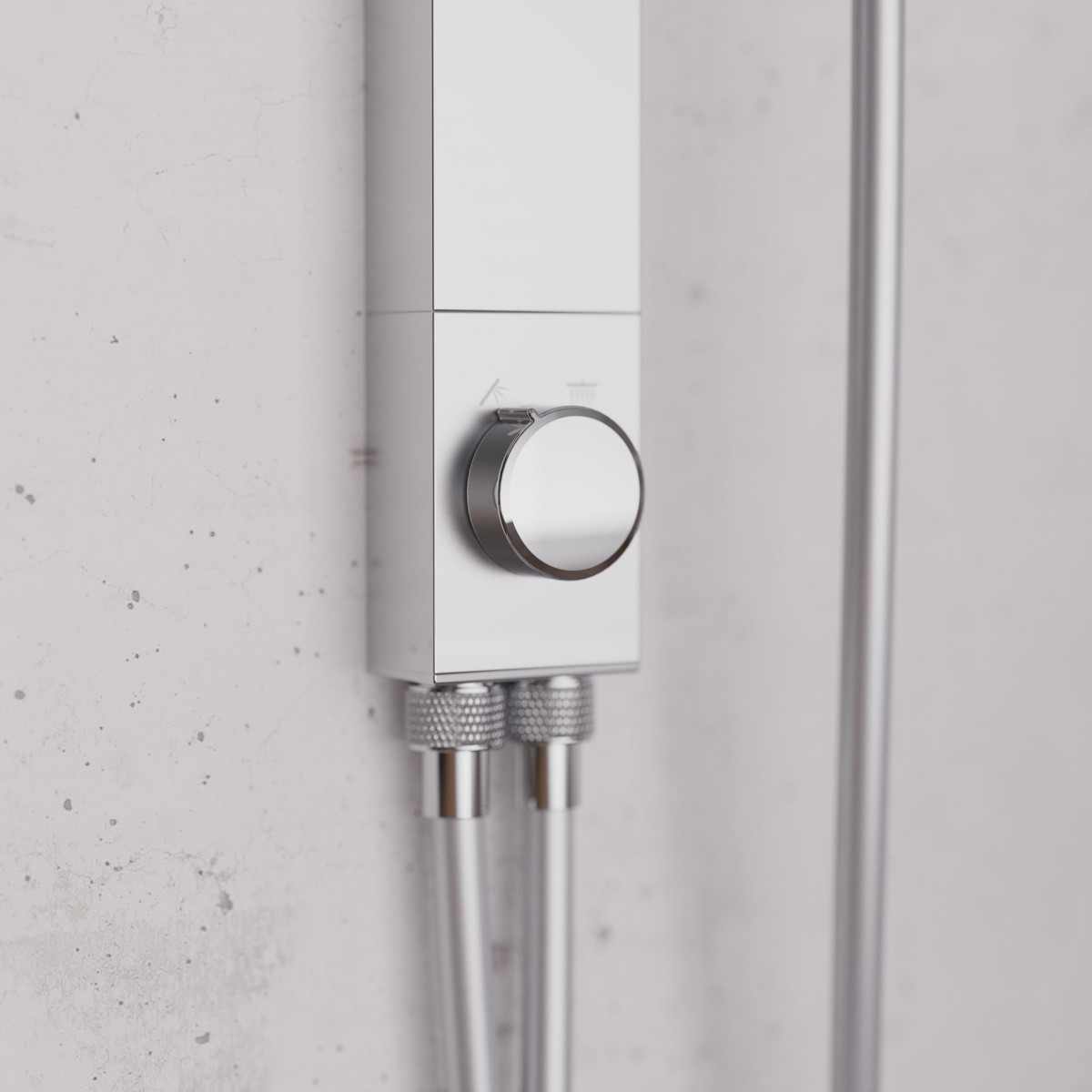 SCHÜTTE Überkopf-Brauseset LA PALMA, Chrom/Weiß