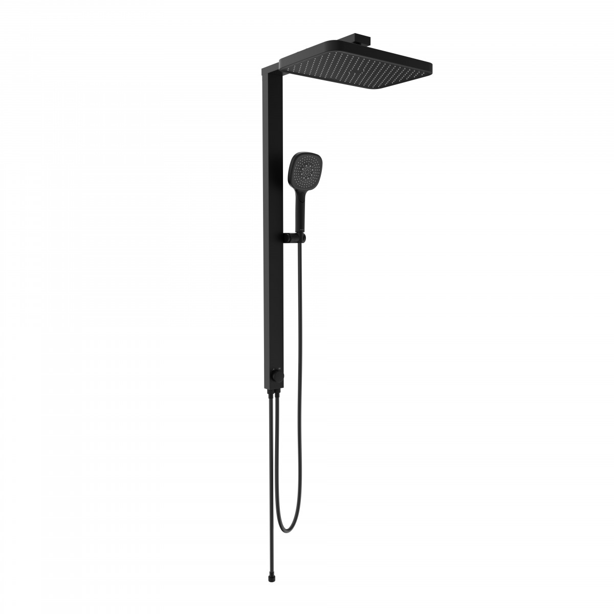 SCHÜTTE LA PALMA Overhead showerset, black matt