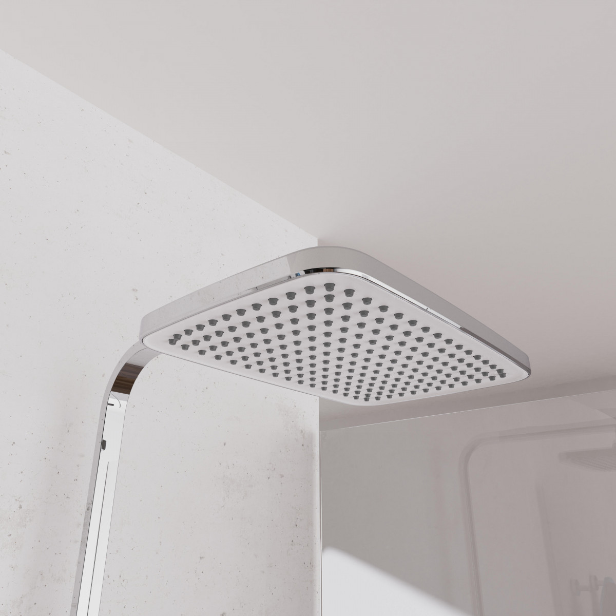 GRAN CANARIA Set douche de pluie avec Mitigeur thermostatique, Chromé