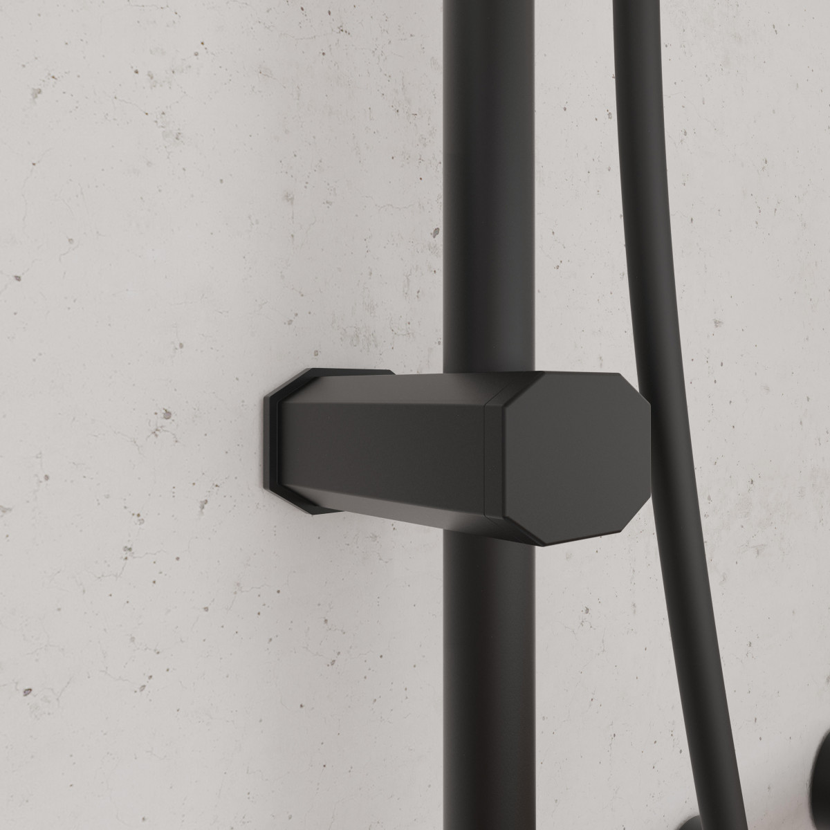 SCHÜTTE TOKYO Overhead showerset, black matt