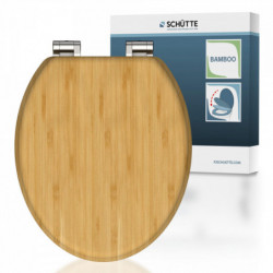 Bamboo Toilet Seat NATURAL BAMBOO with Soft Close