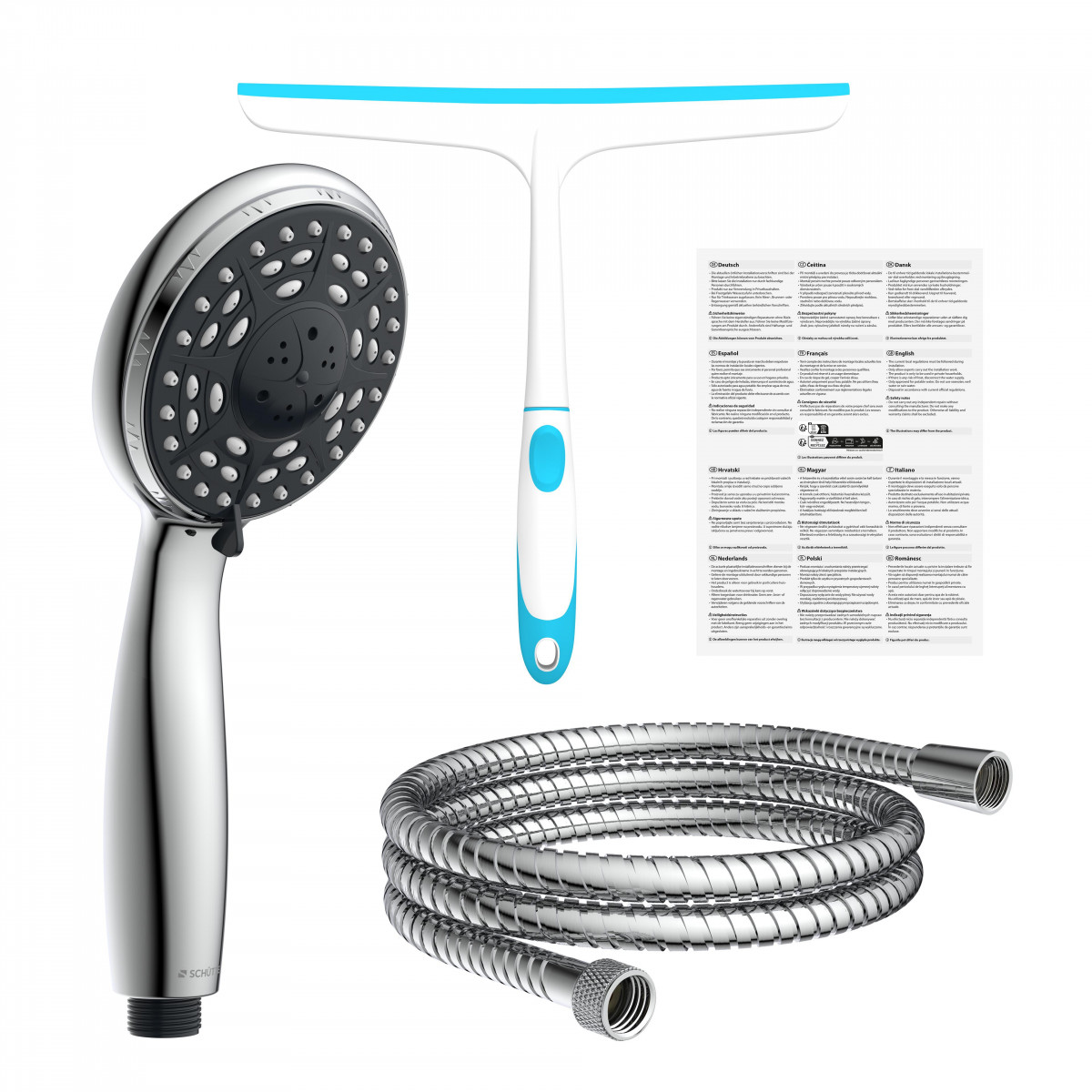 Handbrause-Set, Chrom, mit Abzieher