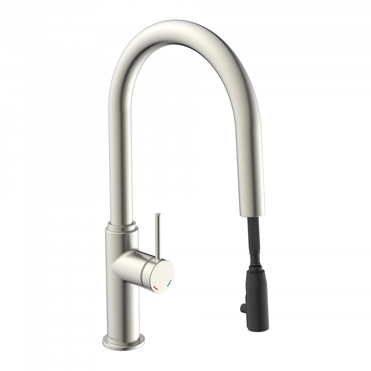 BLACKPOOL Sink mixer, stainles steel look, with pull-out spout