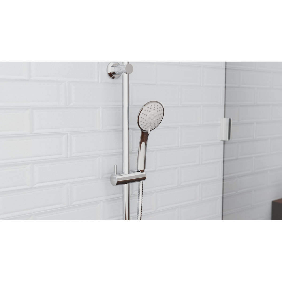 NAPOLI Handdouche set, chroom