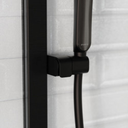 KARIBIK Shower rail set, Black matt