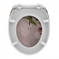 Duroplast Toilet Seat STONE PYRAMID with Soft Close and Quick Release
