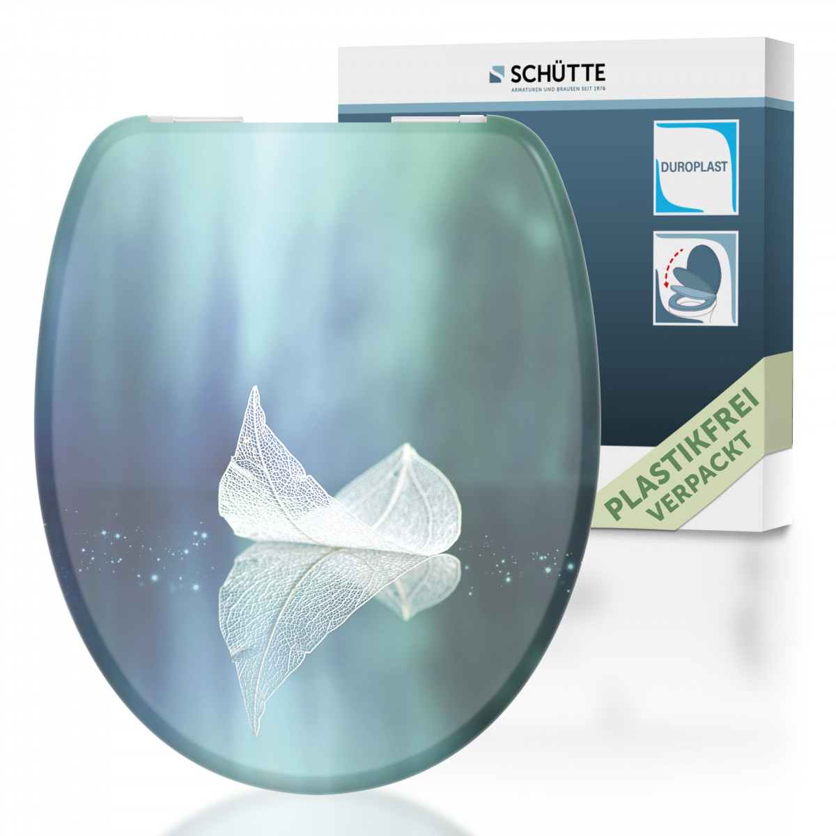 Duroplast WC-Sitz FALLEN LEAF, mit Absenkautomatik