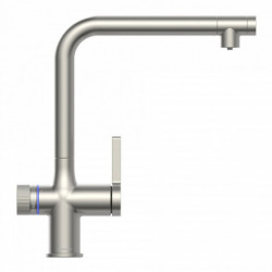 AQUASTAR PREMIUM, sparkling water tap with cooling and filter system, stainless steel look