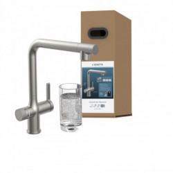 AQUASTAR PREMIUM, sparkling water tap with cooling and filter system, stainless steel look