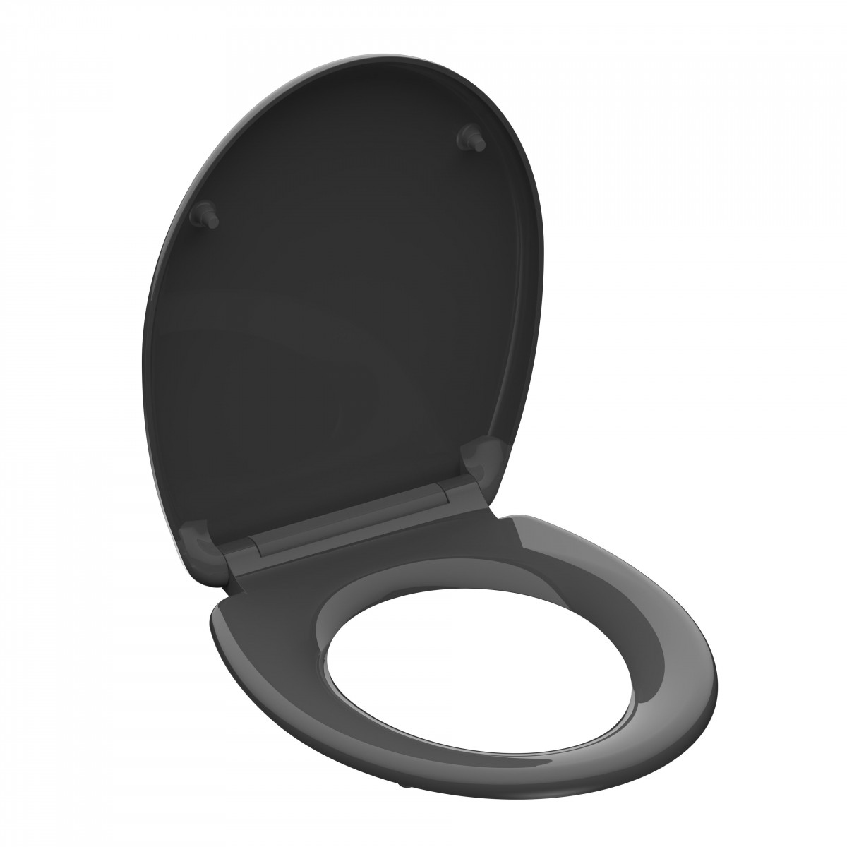 Duroplast WC-Sitz ANTHRAZIT, mit Absenkautomatik und Schnellverschluss