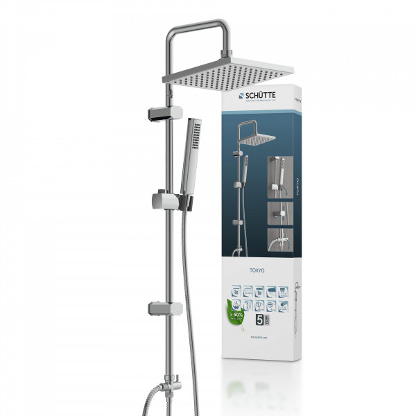 TOKYO Overhead shower set, chrome