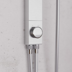 SCHÜTTE Überkopf-Brauseset LA PALMA, Chrom/Weiß